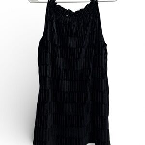 Maurices Black velvet Textured tank top